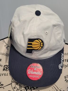 Zephyr Women's Indiana Pacers White and Navy Baseball Cap NWT